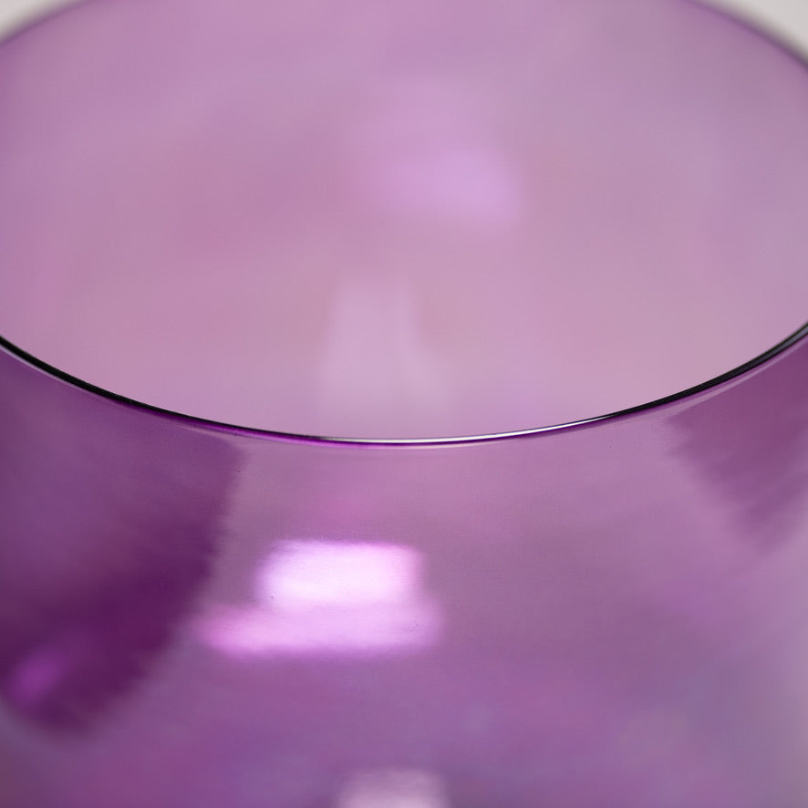 10" F#-13 Lavender Lotus Crystal Singing Bowl