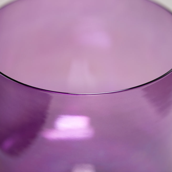 10" F#-13 Lavender Lotus Crystal Singing Bowl