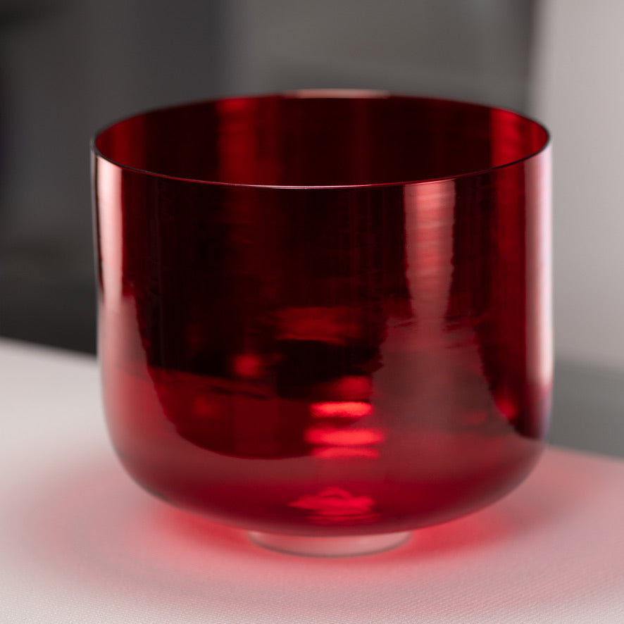 11.75" C#-35 Ruby Ray Crystal Singing Bowl