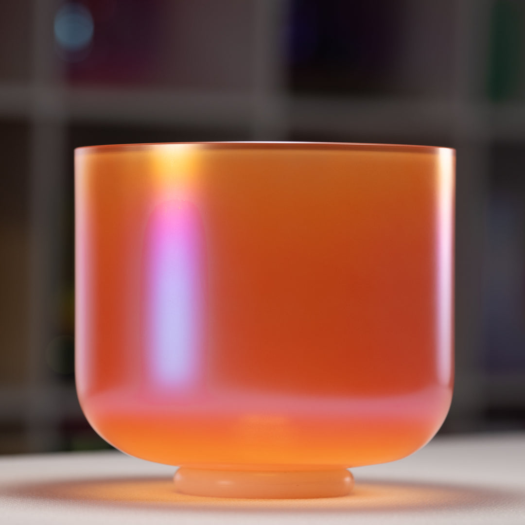 9" C-9 Sunset Serenade Crystal Singing Bowl, Perfect Pitch