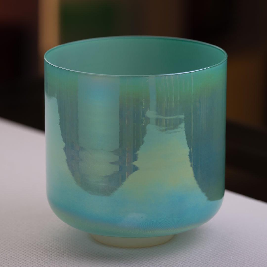 9.25" F+45 Serene Sea Crystal Singing Bowl