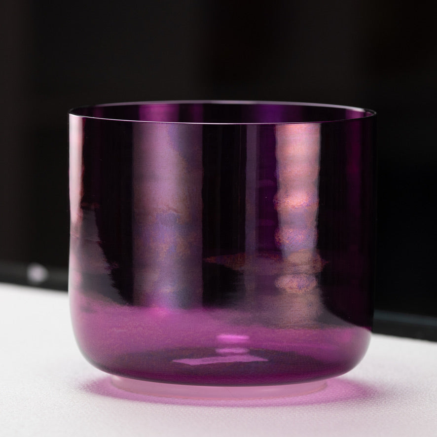 7.25" D+42 Healing Violet Flame Crystal Singing Bowl