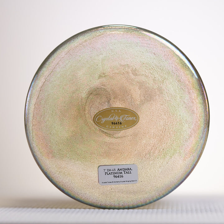 7" D#-45 Andara Platinum Tall, Crystal Tones™
