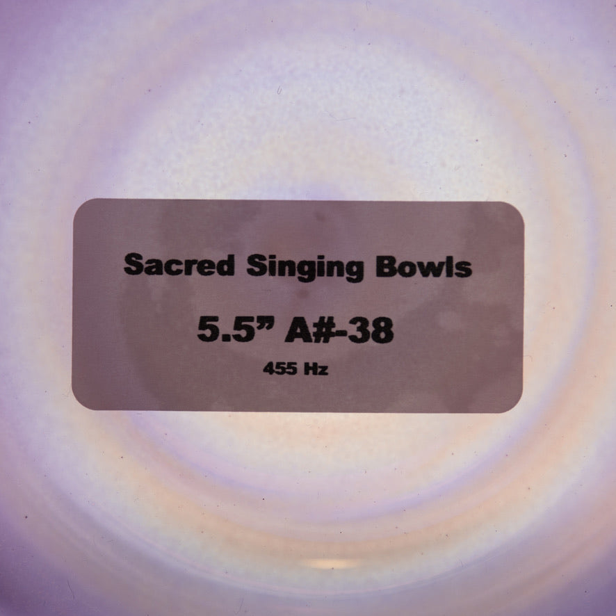 5.5" A#-38 Amethyst Activation Singing Bowl