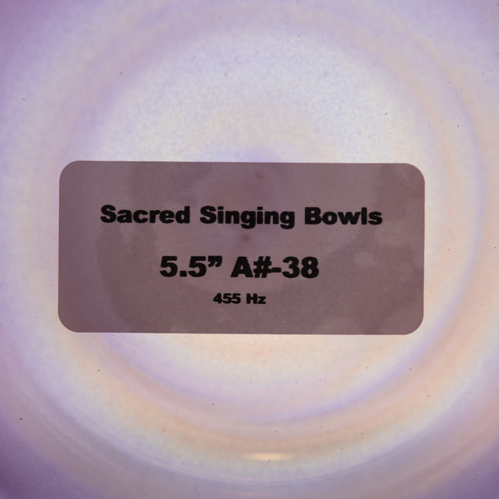 5.5" A#-38 Amethyst Activation Singing Bowl