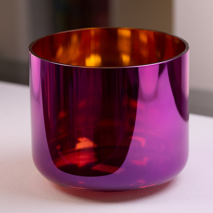 10.25" D#+30 Magenta & Gold Crystal Symphony Bowl