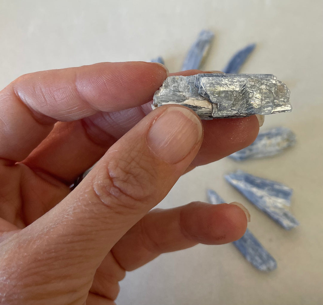 Rough Blue Kyanite Blades