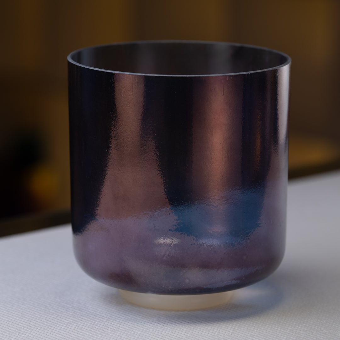 8" D-50 Apophyllite Violet Aura Gold, Crystal Tones™