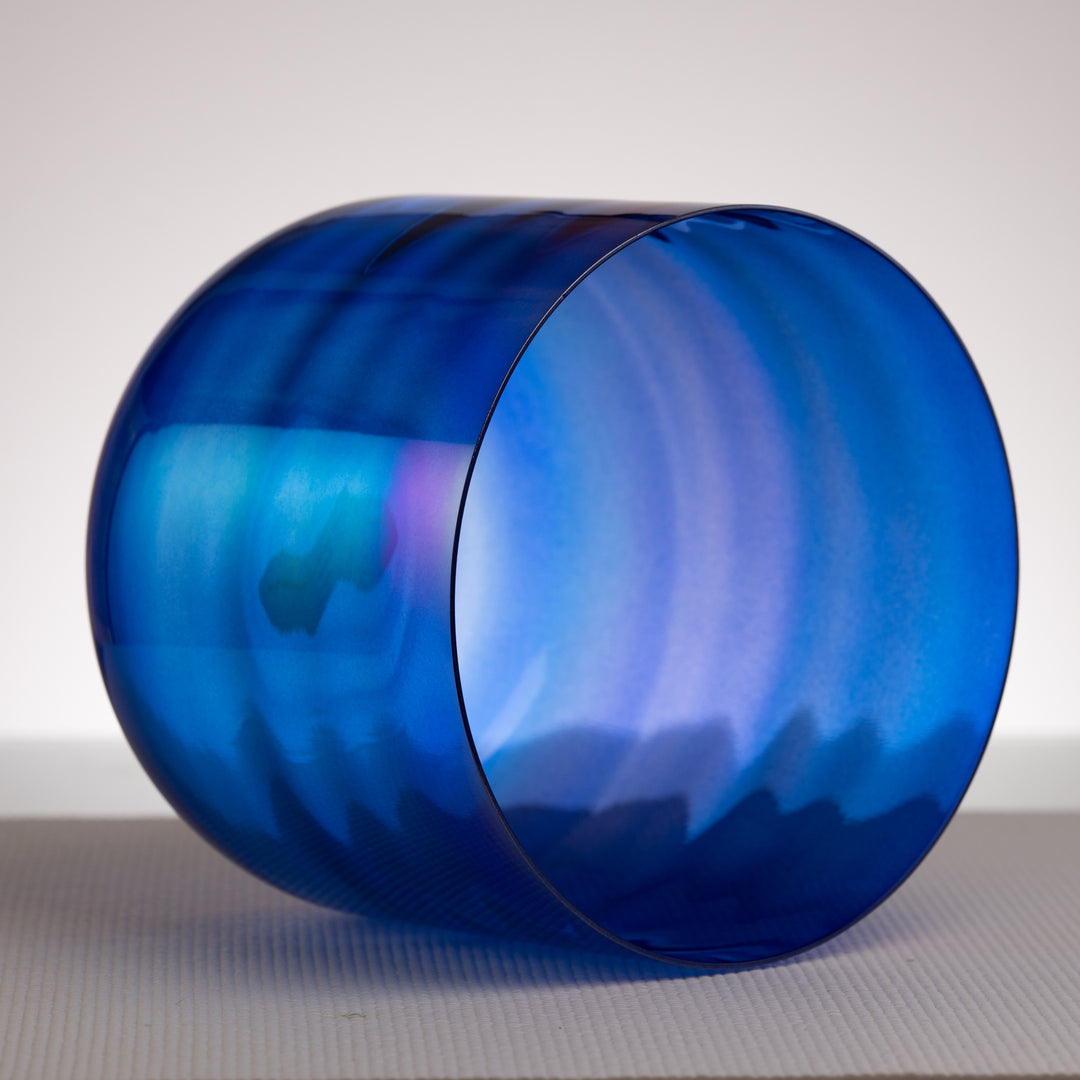 10" B-36 Sapphire Spirit & Prismatic Crystal Bowl