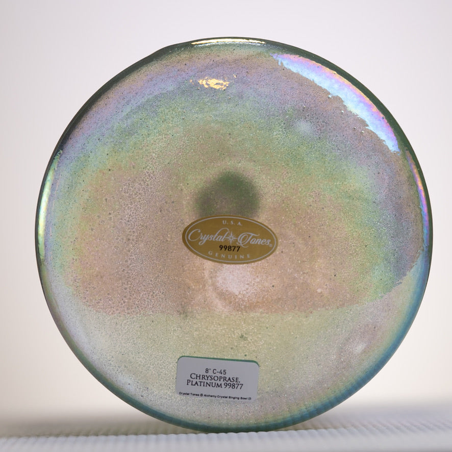 8" C-45 Chrysoprase & Platinum, Crystal Tones™
