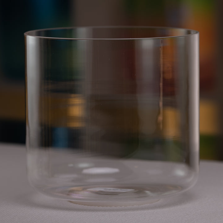 8" C#+20 Clear Quartz Crystal Singing Bowl