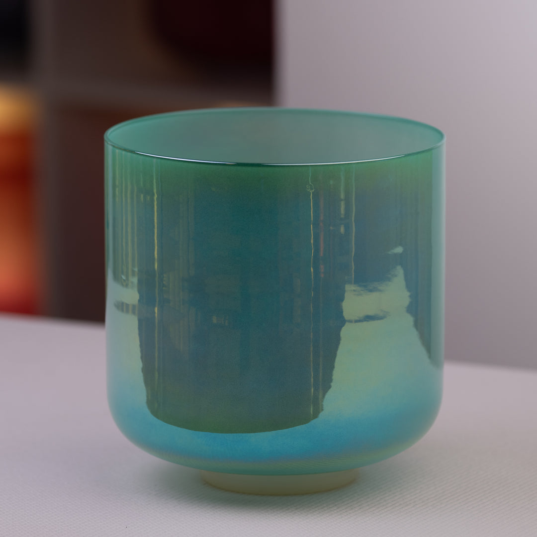 9.25" F+45 Serene Sea Crystal Singing Bowl