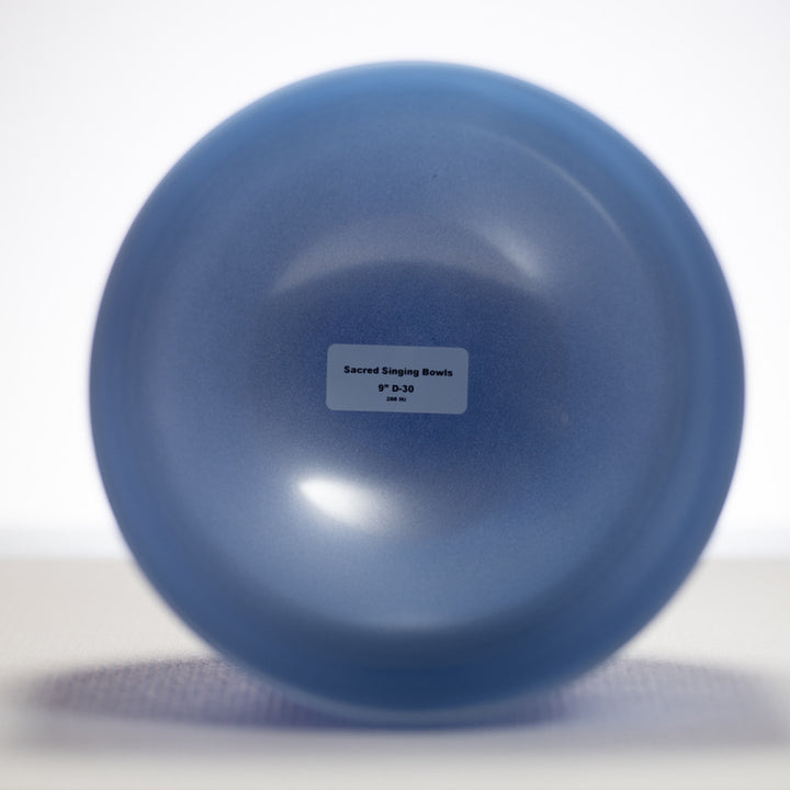 9" D-30 Father Sky Frosted Crystal Singing Bowl