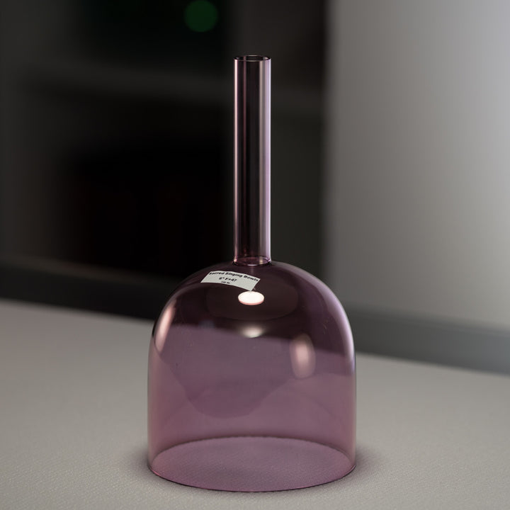 6" F+47 Solar Violet Handheld Crystal Singing Bowl