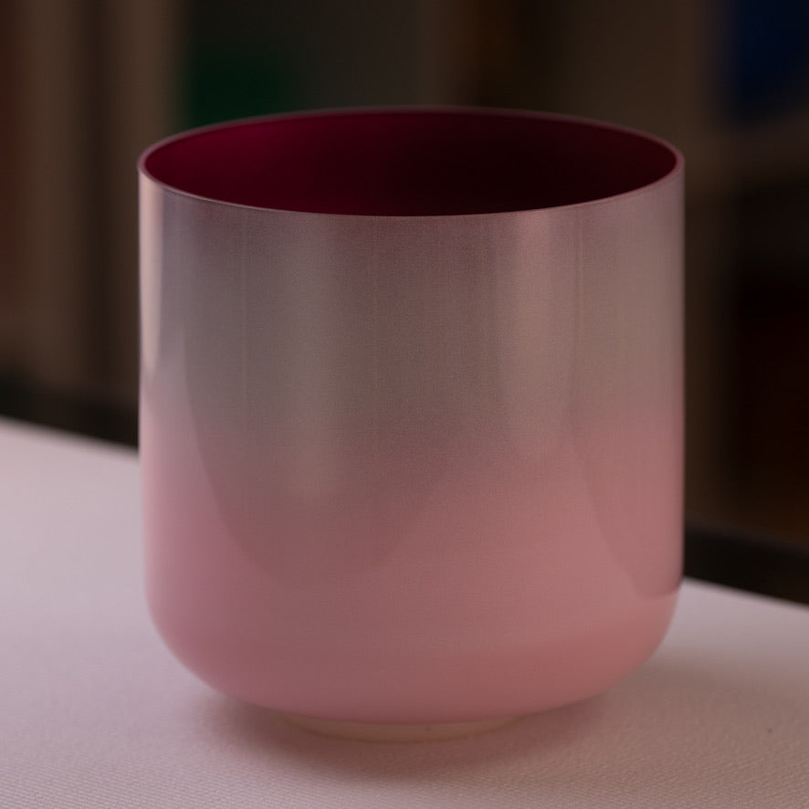 9” F#-8 Majestic Mauve Crystal Singing Bowl