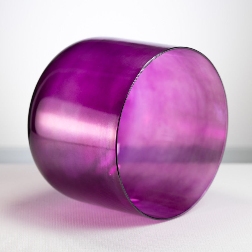 12" C#-22 Healing Violet Flame Crystal Singing Bowl