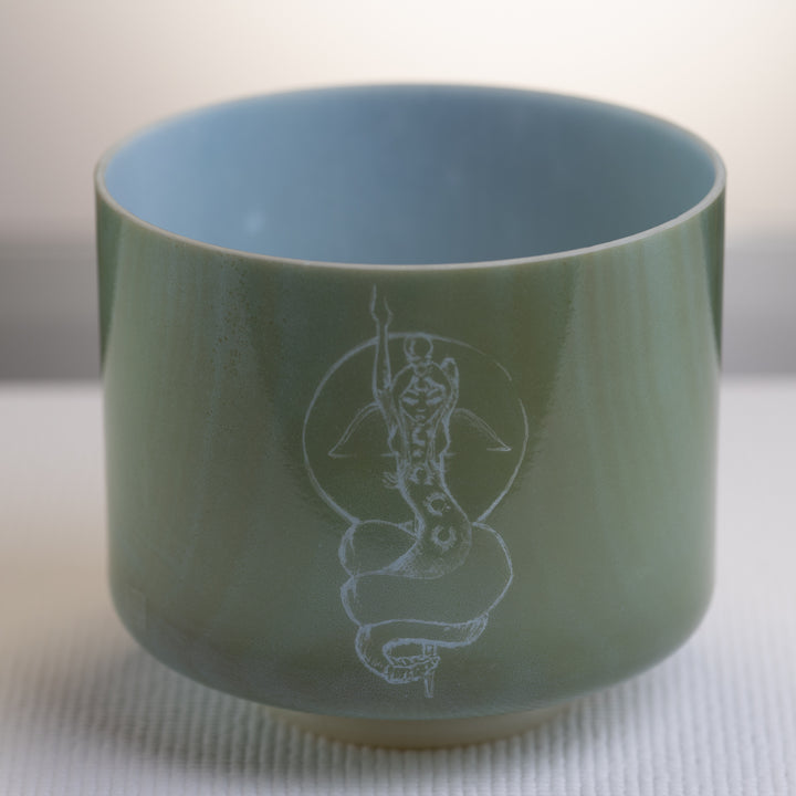 8" D#-50 Etched Mount Shasta Serpentine, Crystal Tones™