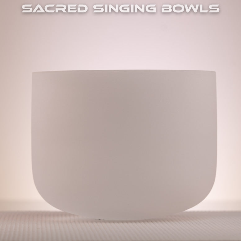 8" A+16 Frosted Crystal Singing Bowl