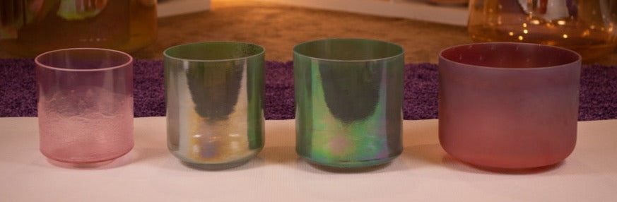 Anahata Chakra: Heart Healing Crystal Singing Bowl Set