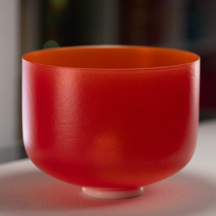 12" G#-27 Sedona Sunrise Frosted Crystal Singing Bowl