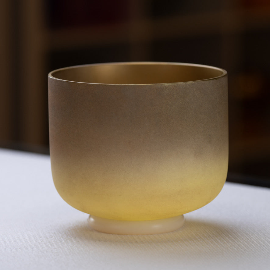 7.75" G+24 Golden Healer Frosted Singing Bowl