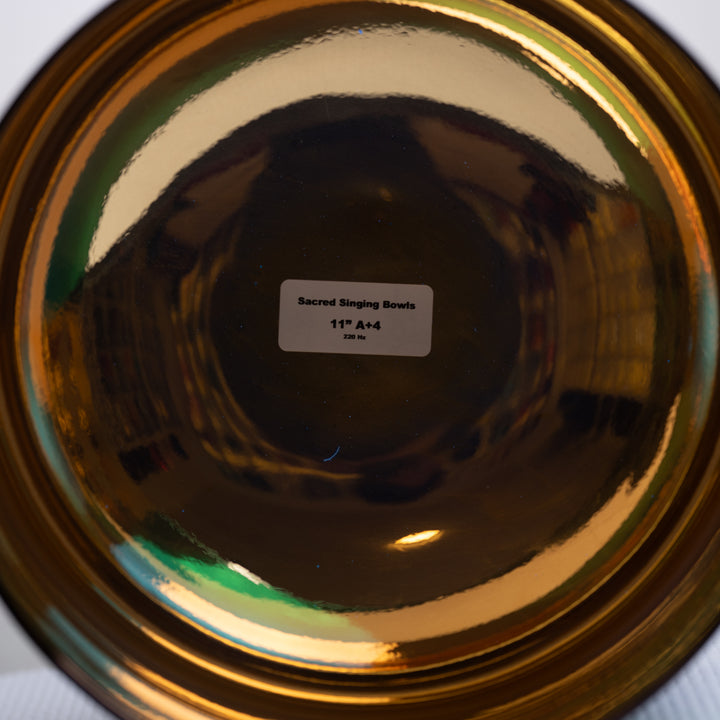 11" A+4 Divine Earth Singing Bowl with 24k Gold inside