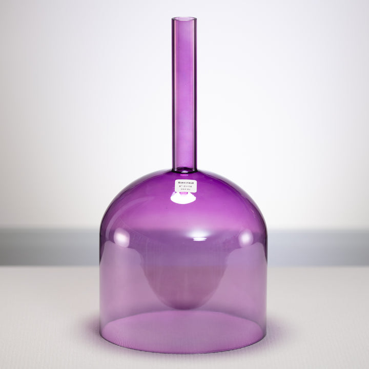 8" C+15 Lavender Lotus Crystal Singing Bowl, Handheld
