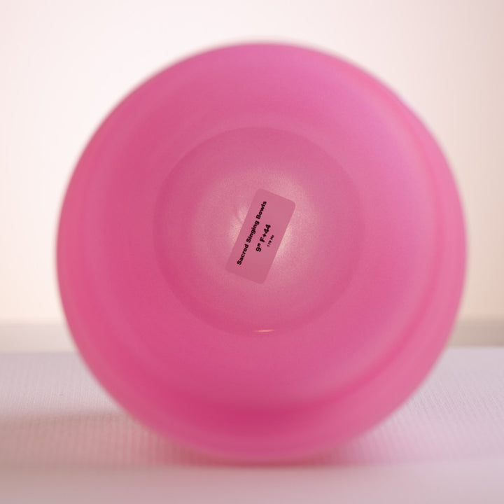 9” F+44 Rose Blossom Crystal Singing Bowl, Prismatic