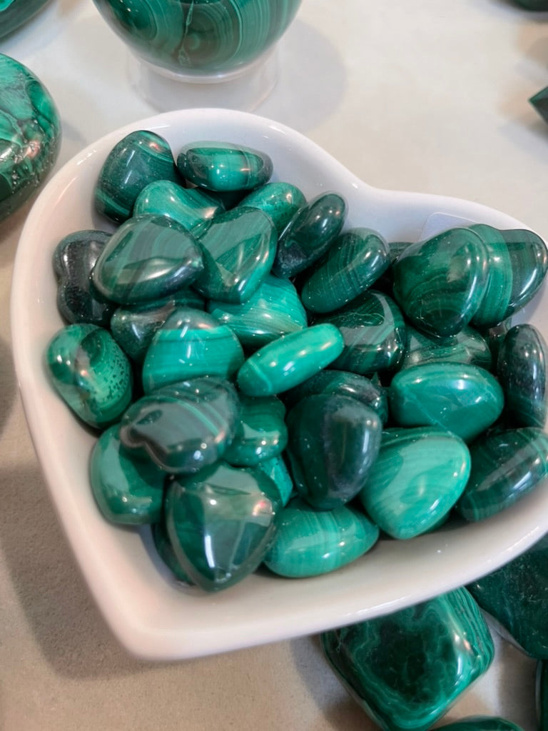 Tiny Malachite Heart