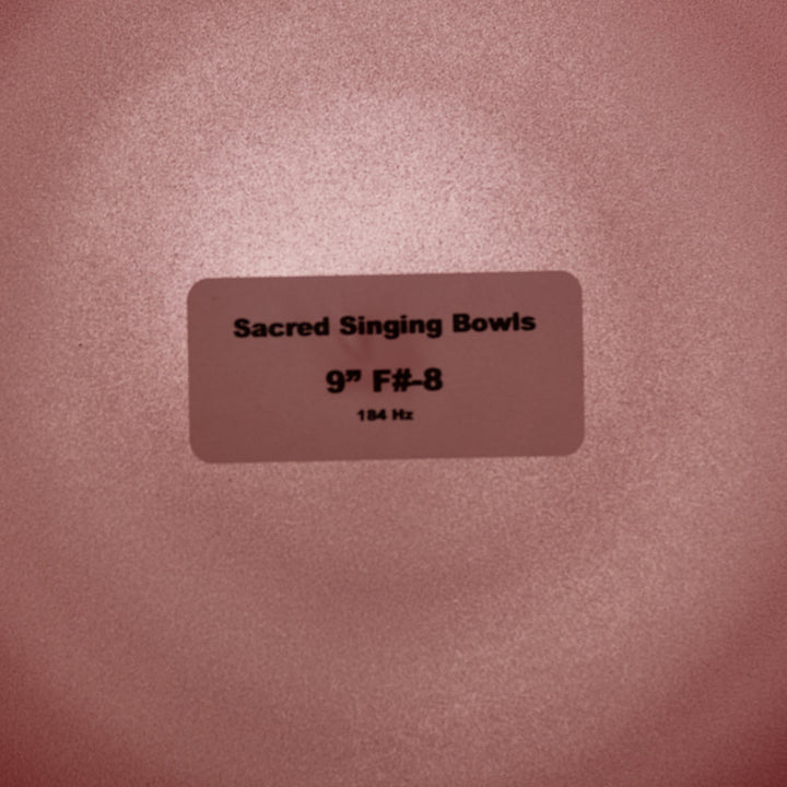 9” F#-8 Majestic Mauve Crystal Singing Bowl