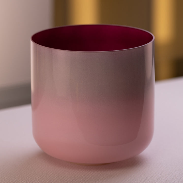9” F#-8 Majestic Mauve Crystal Singing Bowl