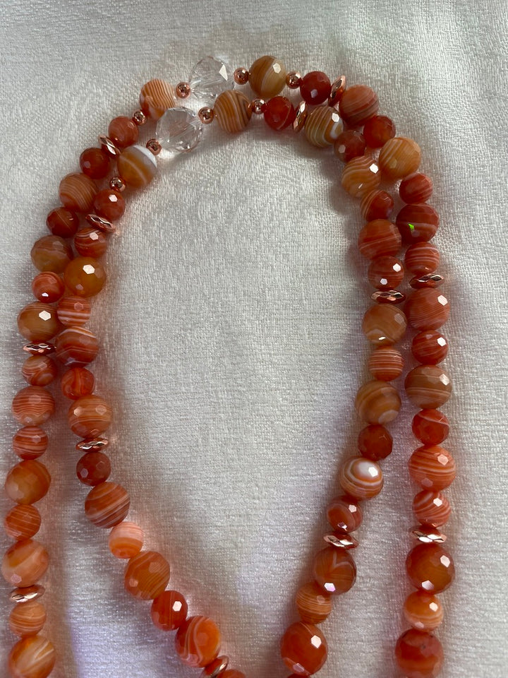 Faceted Banded Agate