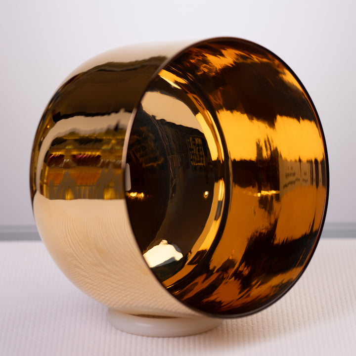 9.75" A#-31 24k Gold & Crystal Singing Bowl