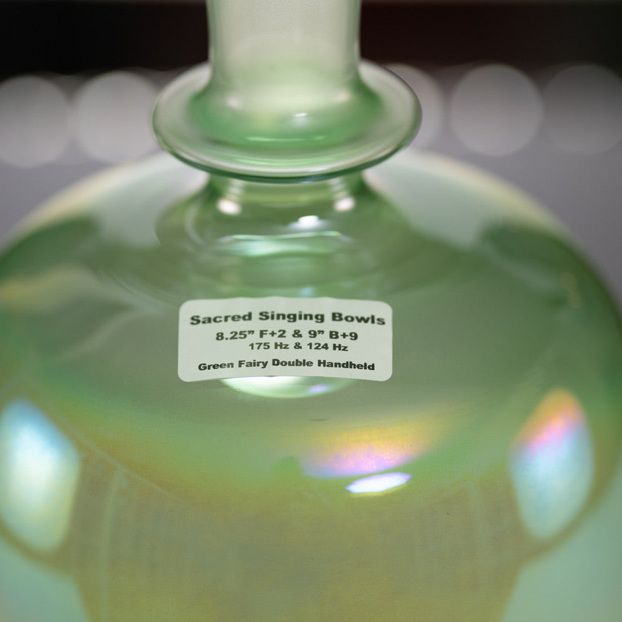 Garden Fairy Double Handheld Crystal Singing Bowl from Sacred Singing Bowls™