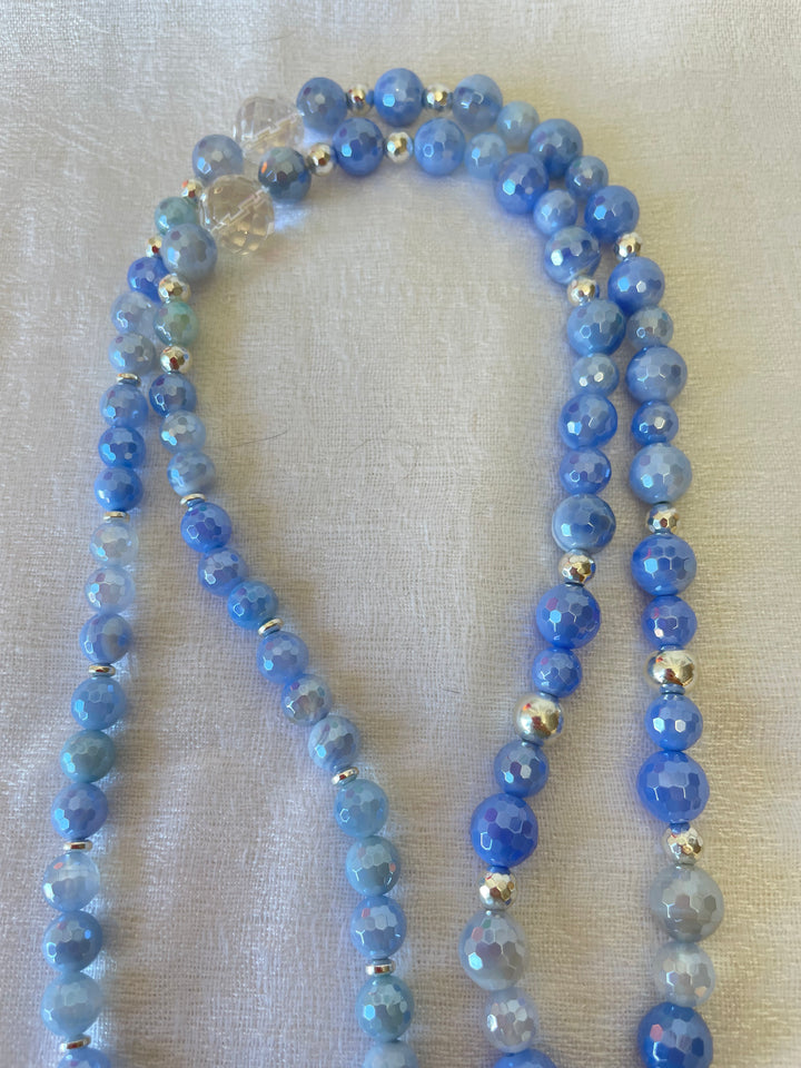Light Blue Agate Mala