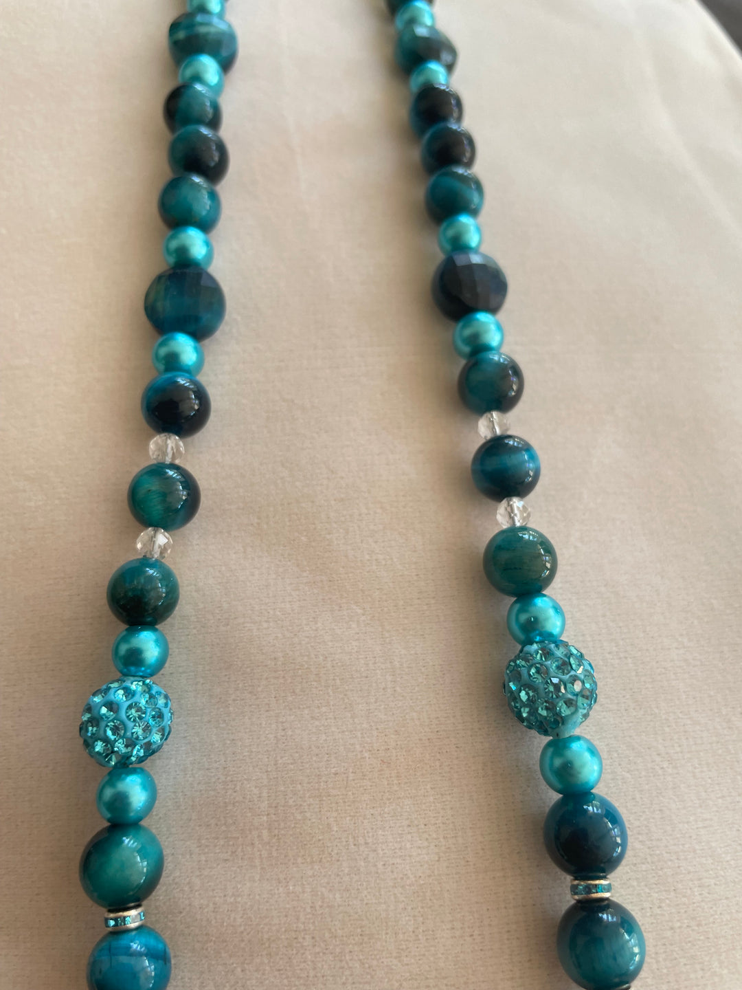 Blue Tiger Eye & Mixed Bead Necklace