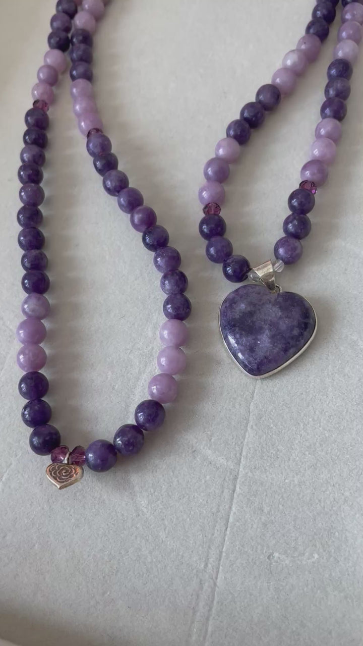 Lepidolite Mala