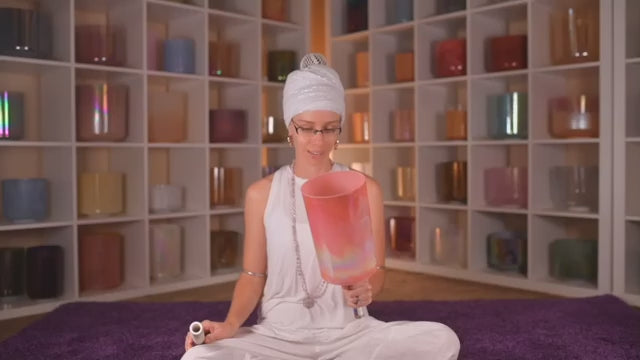 6" C#+20 Rhodochrosite & Platinum Practitioner, Crystal Tones™