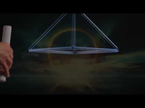 9.5" G#+40 Blue Crystal Pyramid