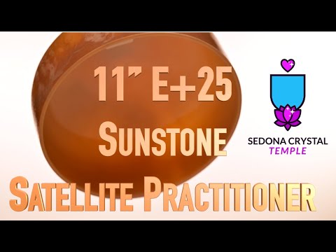 11" E+25 Sunstone Satellite Practitioner, Crystal Tones™