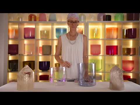 Crystal Singing Bowl Pair for Sound Healing