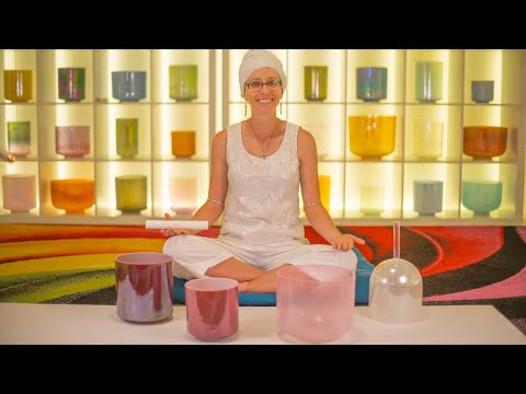 Cosmic Grace Crystal Singing Bowl Set