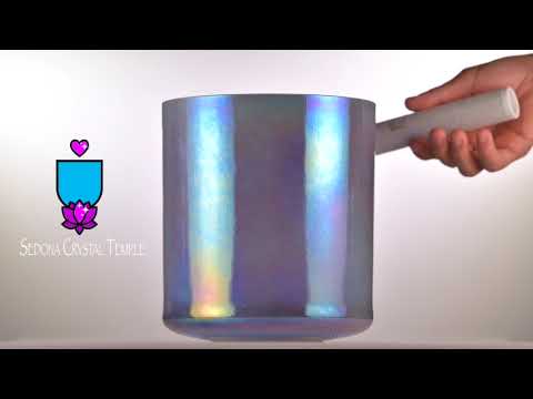 8" C#+5 Egyptian Blue Singing Bowl, Crystal Tones™
