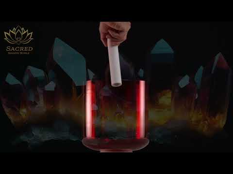 9" G#-19 Ruby Ray Crystal Singing Bowl