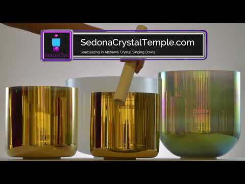 The Sorceress: Harmonic Crystal Singing Bowl Set, Sacred Singing Bowls