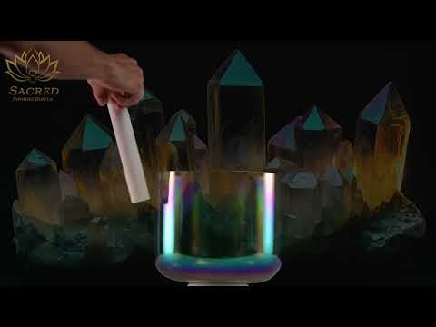 9" C+4 Earth Magic Crystal Singing Bowl, Perfect Pitch