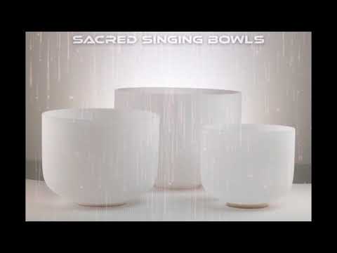 Frosted Singing Bowl Set: D Major, Sacred Singing Bowls