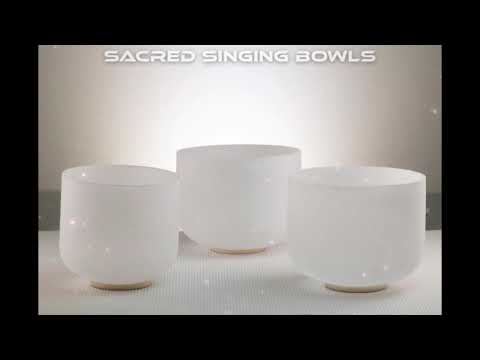 Frosted Singing Bowl Set: C# Major, Sacred Singing Bowls