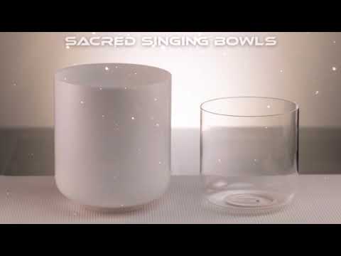 Crystal Singing Bowl Pair for Sound Healing