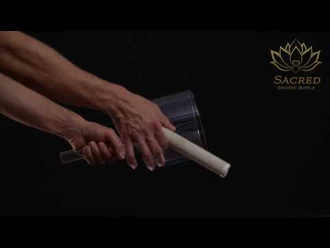 6" A-40 Indigo Child Handheld Crystal Singing Bowl